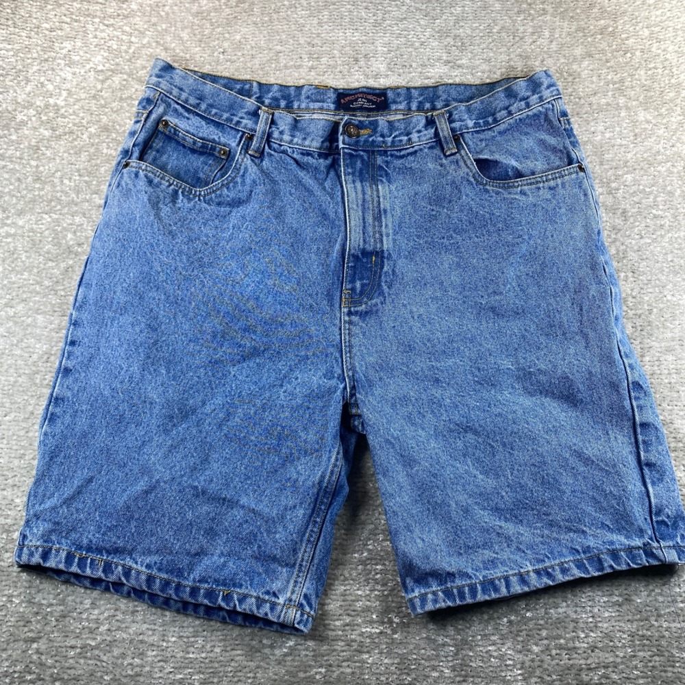 Architect Jean Company Mens Denim Shorts Size 38 Blue Medium Wash 100% Cotton